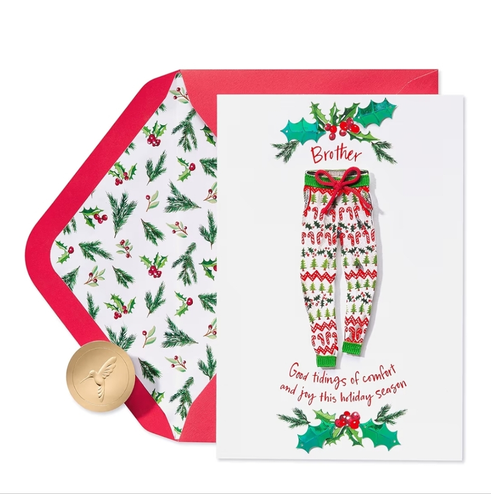 Papyrus Brother Christmas Card NIP